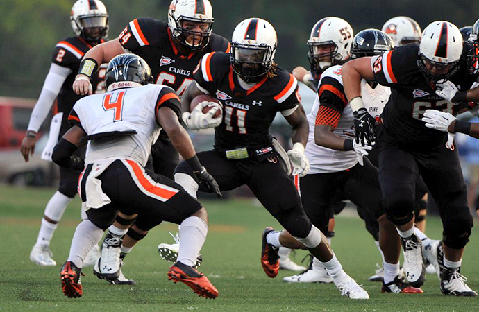 Campbell's De'Shawn Jones rushed for a program-record 189 yards, Thursday. Photo by Will Bratton